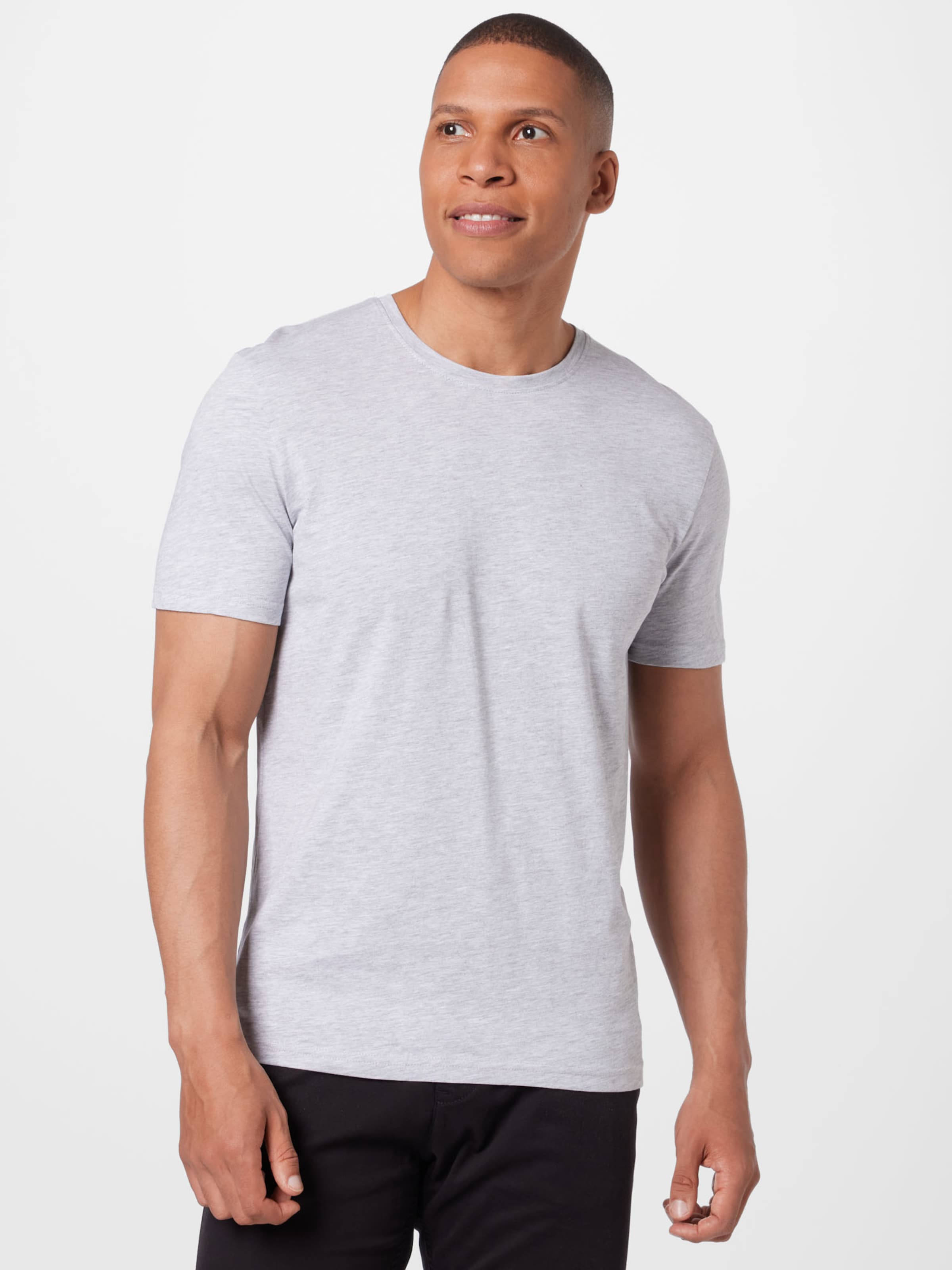 Männer Große Größen TOM TAILOR T-Shirt in Graumeliert - BO69780