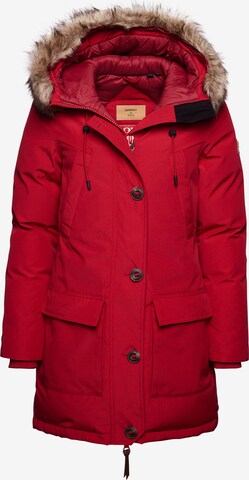 Parka d’hiver 'Rookie' Superdry en rouge : devant