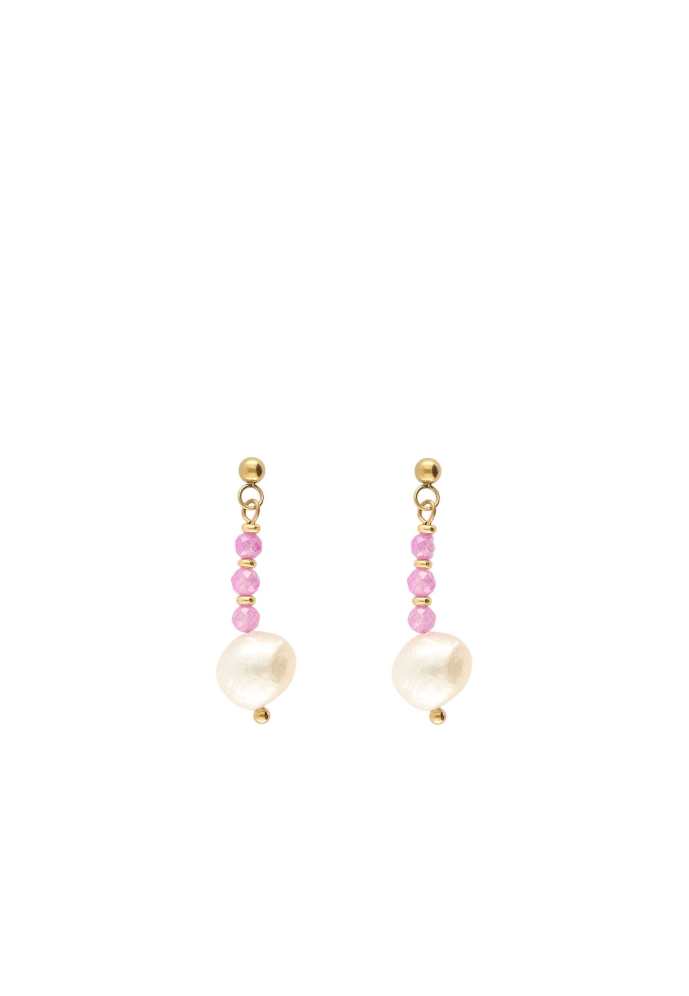 Boucles d'oreilles My Jewellery en rose : devant