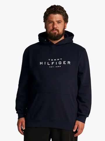 Sweat-shirt Tommy Hilfiger Big & Tall en bleu : devant