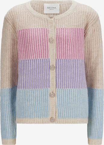 Nicowa Knit Cardigan 'SINOWA' in Blue: front