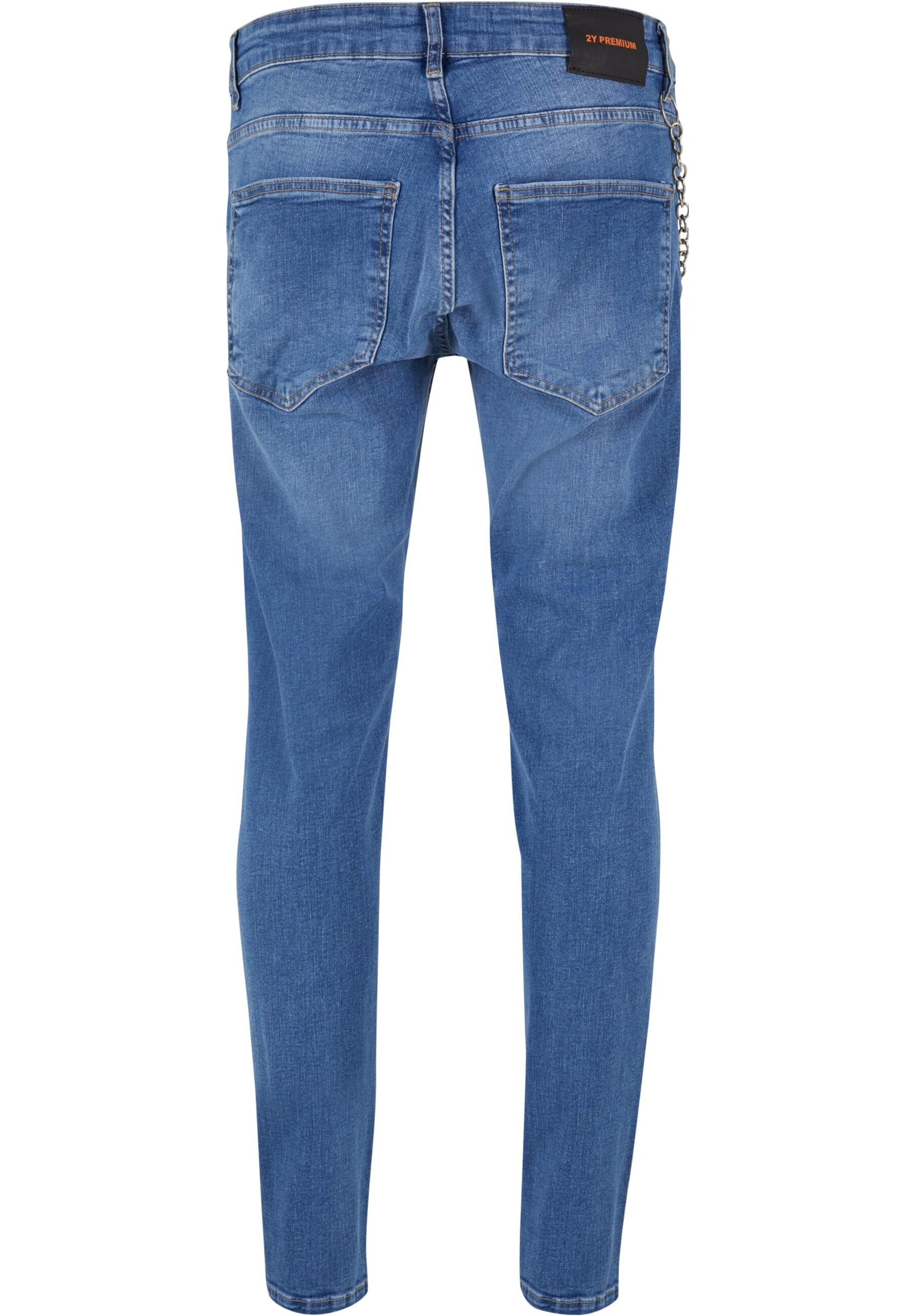 Tapered Jeans di 2Y Premium in blu