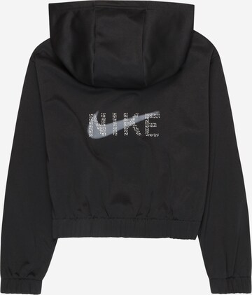 NIKE Sports sweat jacket in Black