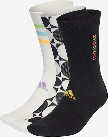 ADIDAS SPORTSWEAR Sports socks 'Pride Love Unites ' in Black: front