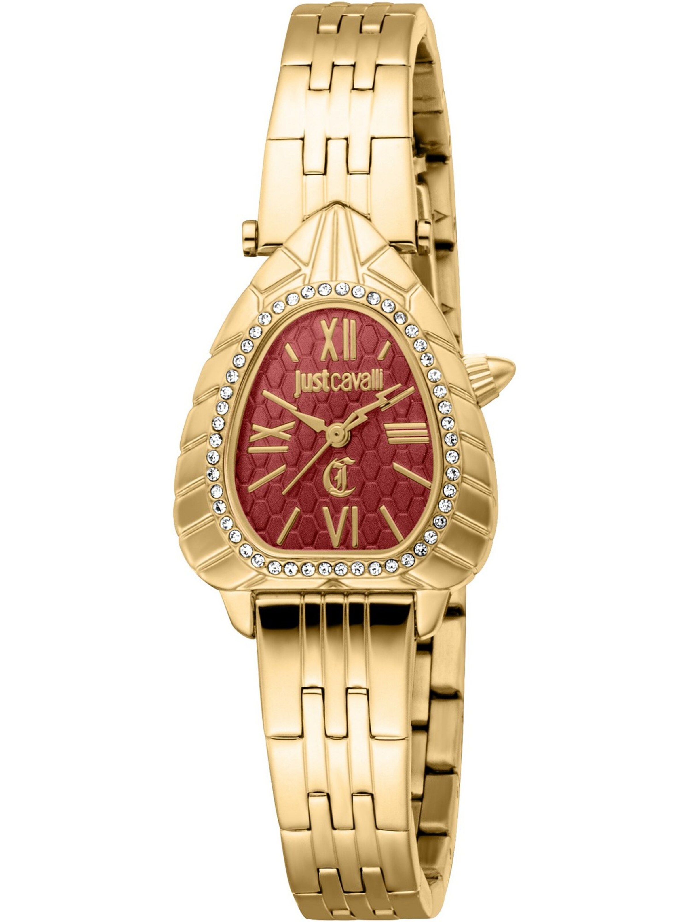 Just Cavalli Analoguhr in Gold: Vorderseite