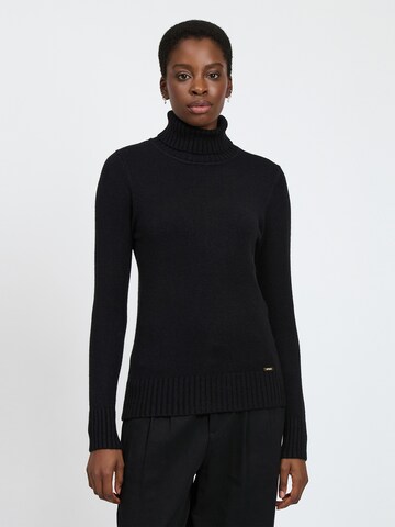 Pull-over Influencer en noir : devant