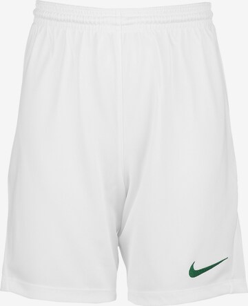 NIKE Regular Workout Pants 'Dry Park III' in White: front