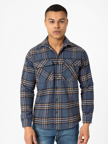 Williot - Ajuste regular Camisa 'Salvatore' en azul: frente