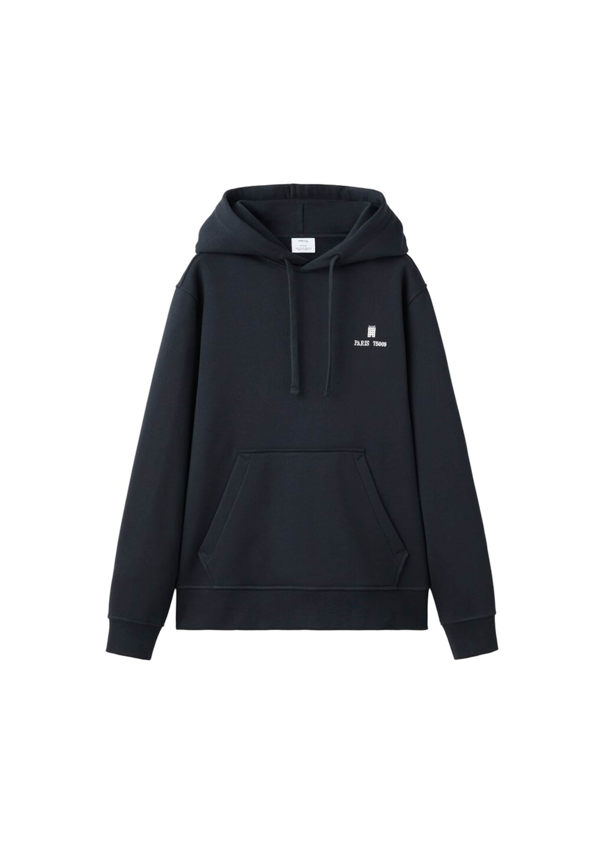 MANGO MAN Sweatshirt 'Paris' in Royal blue / White, Item view