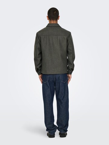 Only & Sons Between-season jacket 'Connor' in Grey