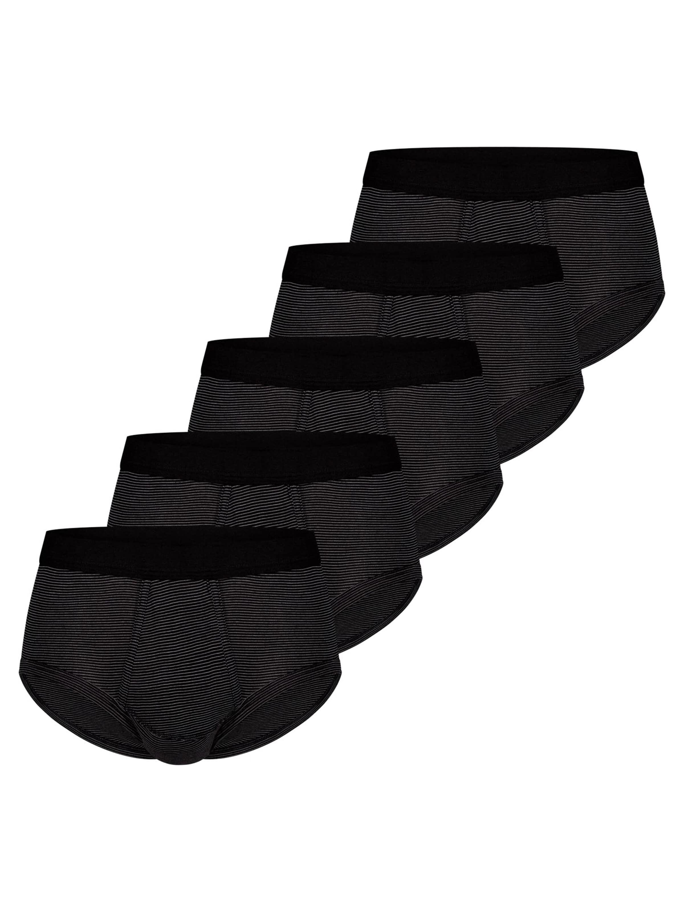 ESGE Panty 'Feinripp Ringel' in Black: front