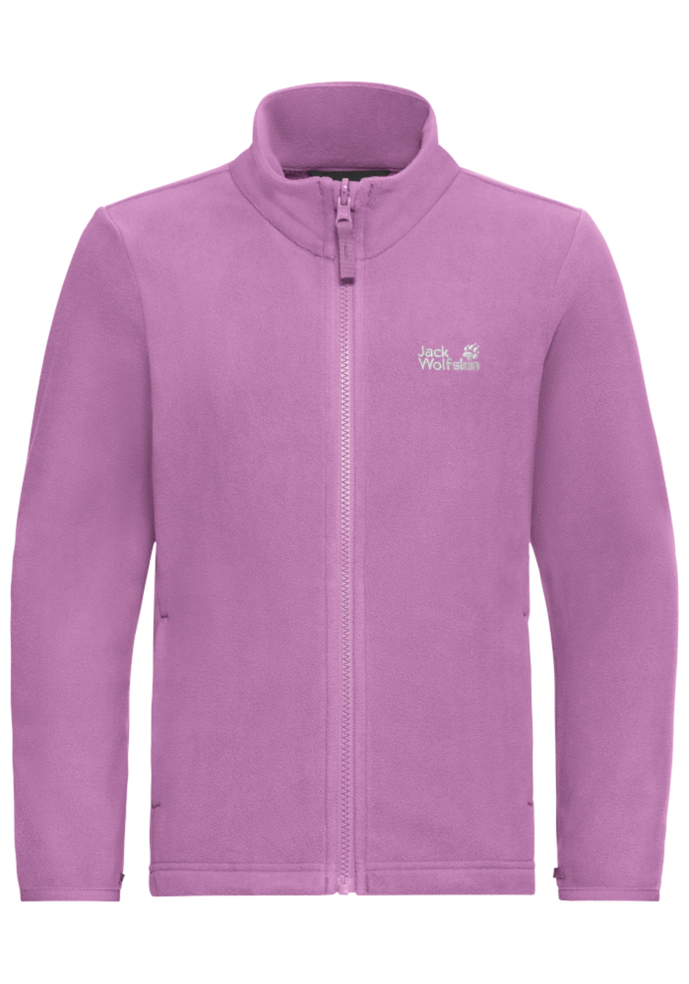 JACK WOLFSKIN Fleece Jacket in Purple: front
