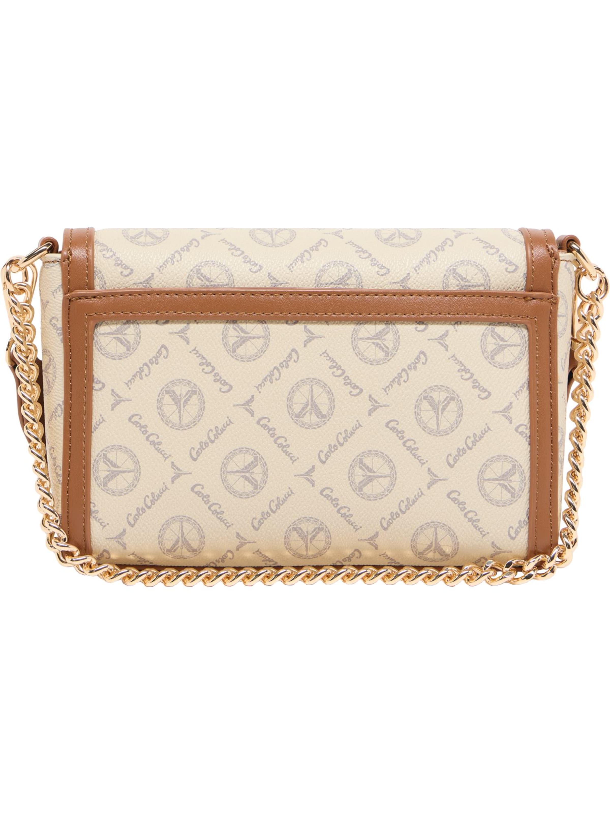 Carlo Colucci Crossbody bag 'Evison' in Beige