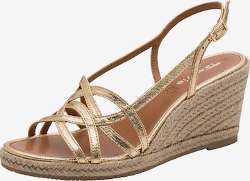 Sandales Tamaris en marron : devant