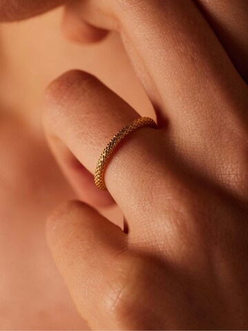 Lucardi Ring in Gold: front
