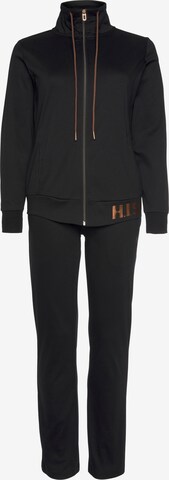 H.I.S Sweatsuit in Black: front