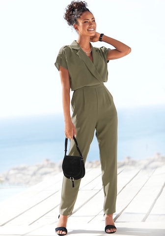 LASCANA Jumpsuit in Grey: front