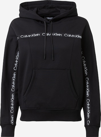 Sweat-shirt Calvin Klein Sport en noir : devant