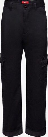 Pantalon cargo ESPRIT en noir : devant