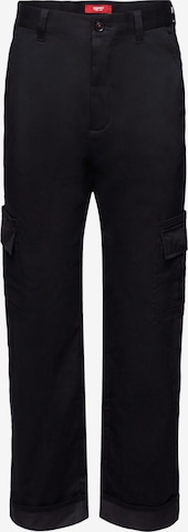 ESPRIT Tapered Cargo Pants in Black: front