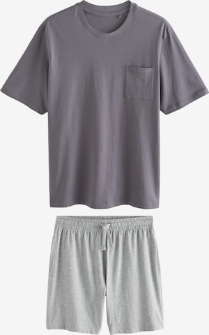 Next Piżama krótka w kolorze szary: przód