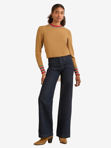 love & roses Пуловер в бежово: отпред