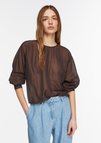 COMMA Bluse in Braun: Vorderseite