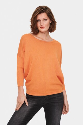 Pullover 'Mila' di SAINT TROPEZ in arancione: frontale
