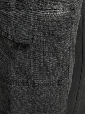 Effilé Pantalon cargo 'PAUL' JACK & JONES en noir