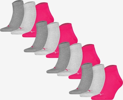 PUMA Skarpety w rozmiarze 35-38 w kolorze szary / różowy / białym, Podgląd produktu