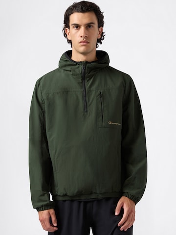 Champion Authentic Athletic Apparel Jacke in Grün: Vorderseite