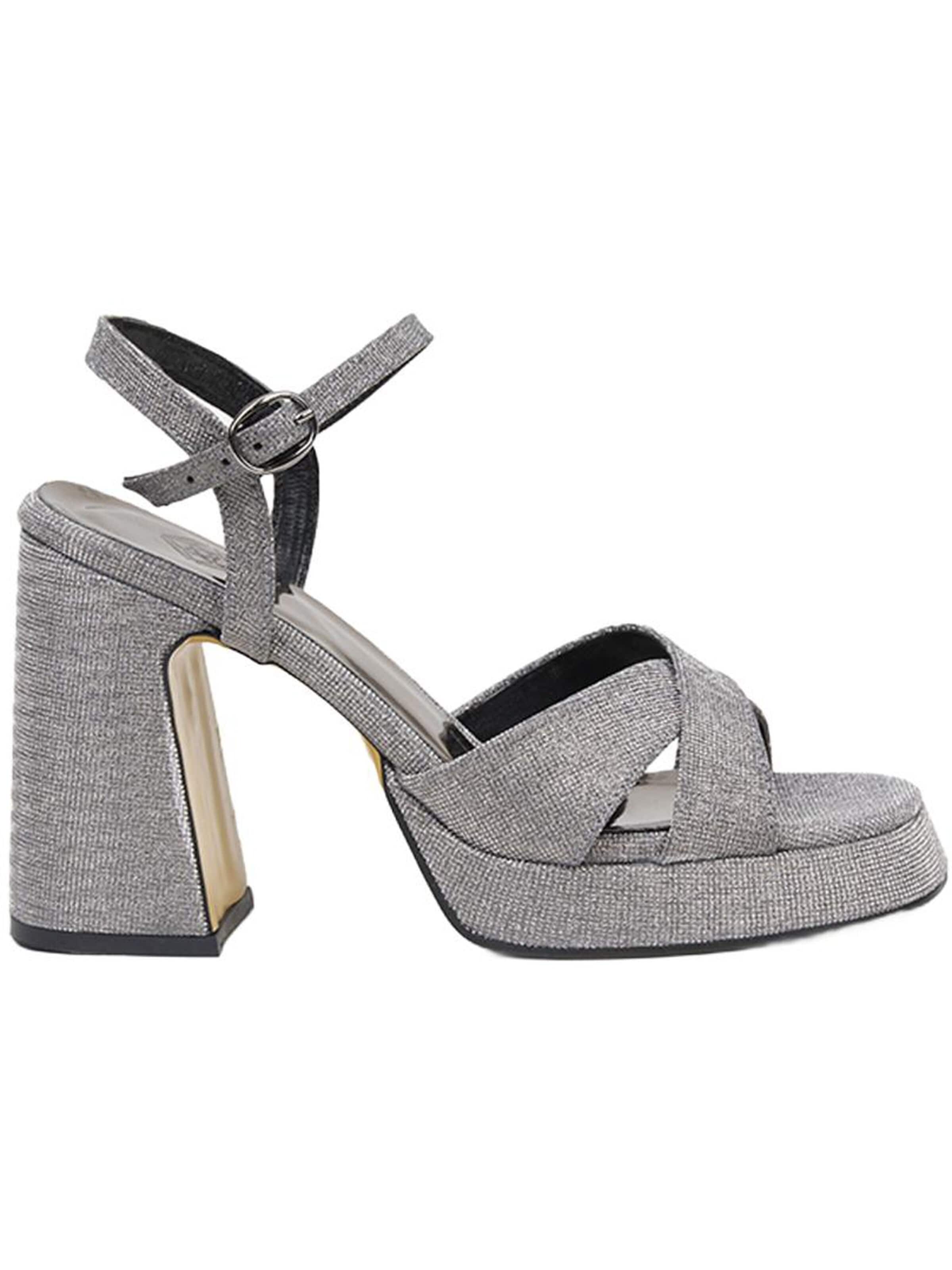 Desa Strap sandal 'Slingback-Pumps' in Grey