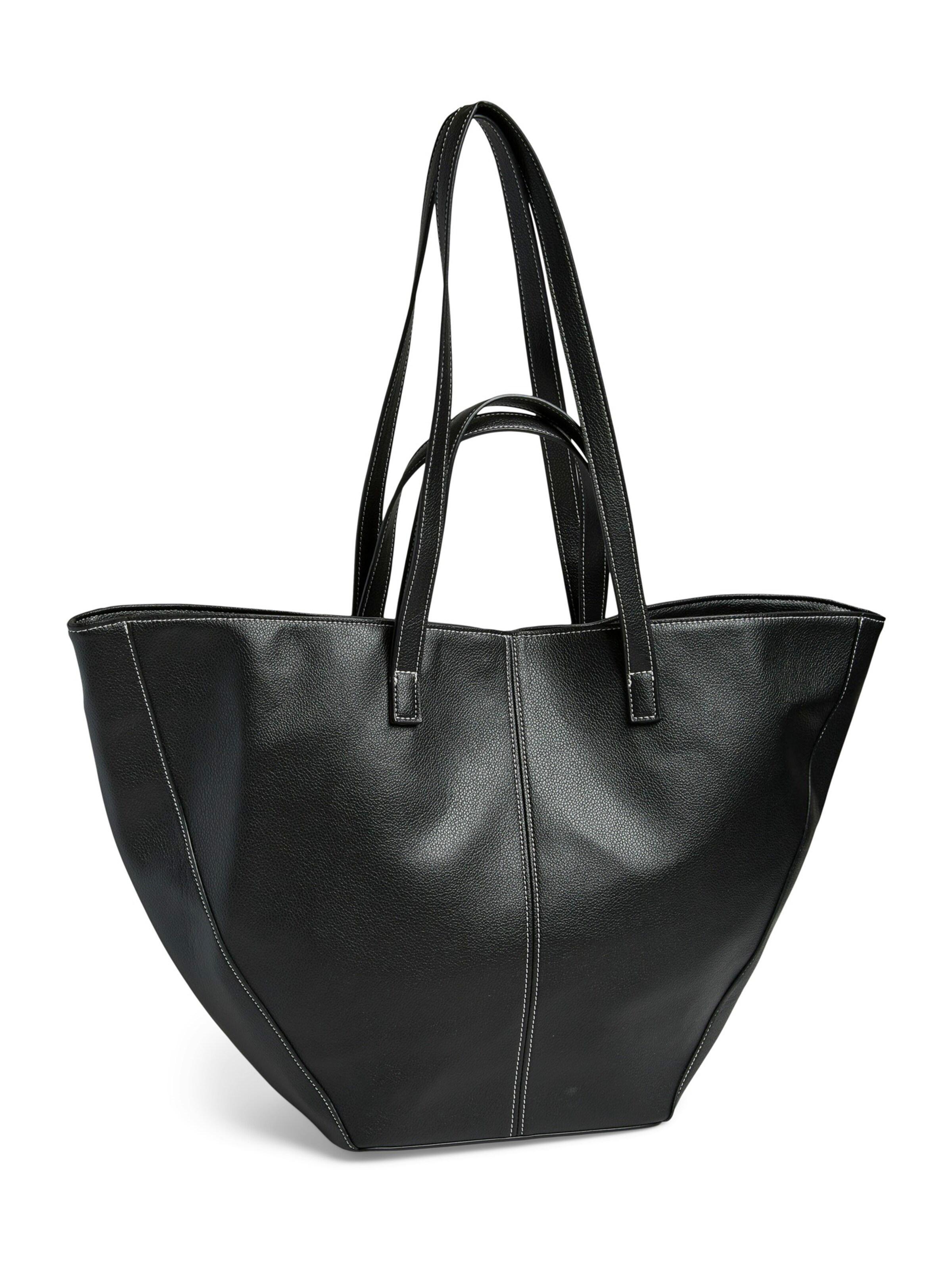 PIECES Shopper 'PCGASMINA' in Zwart: voorkant