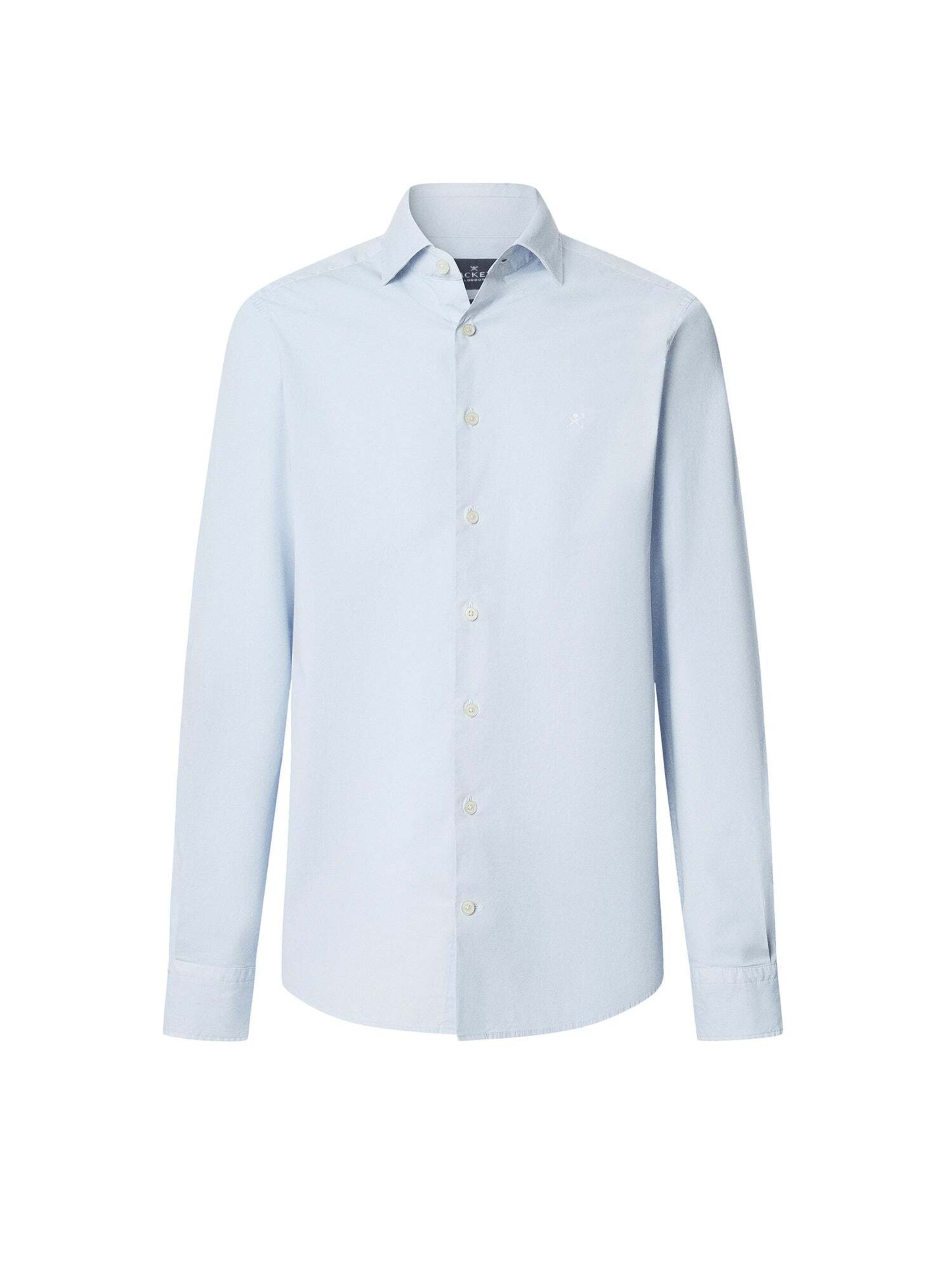 Hackett London Regular fit Overhemd in Blauw: voorkant