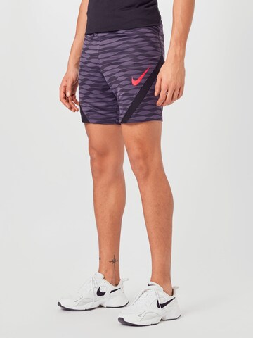 NIKE Normální Sportovní kalhoty – fialová: přední strana