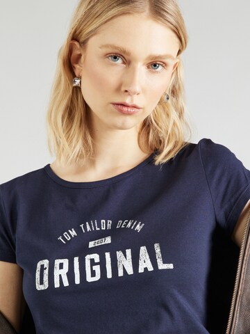 TOM TAILOR DENIM T-Shirt in Blau