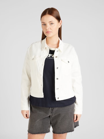 Vero Moda Curve Between-Season Jacket 'WILD SOYA' in White: front