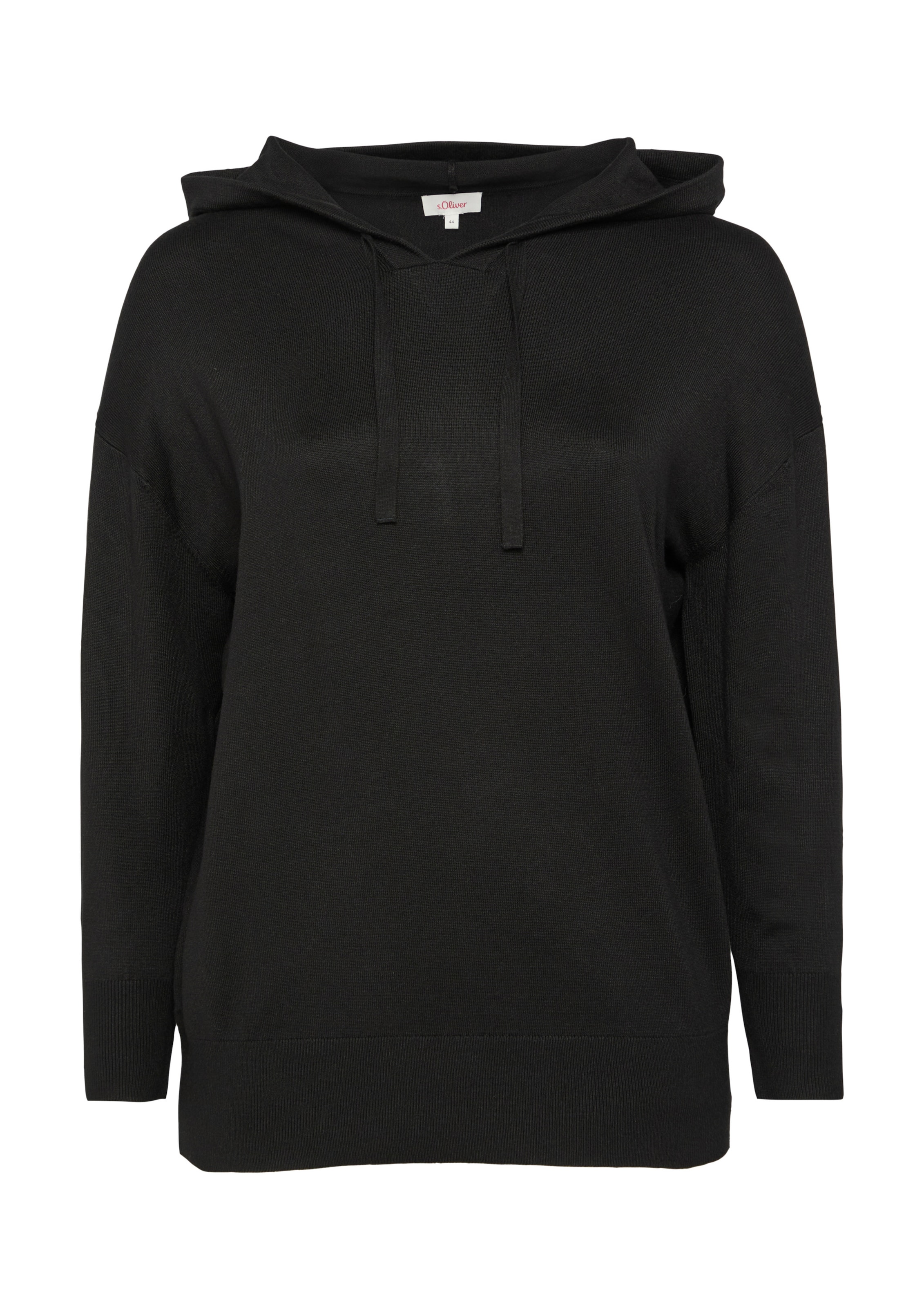 Pull-over s.Oliver Red Label Big & Tall en noir : devant