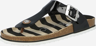 Flip-flops TOM TAILOR pe negru, Vizualizare produs