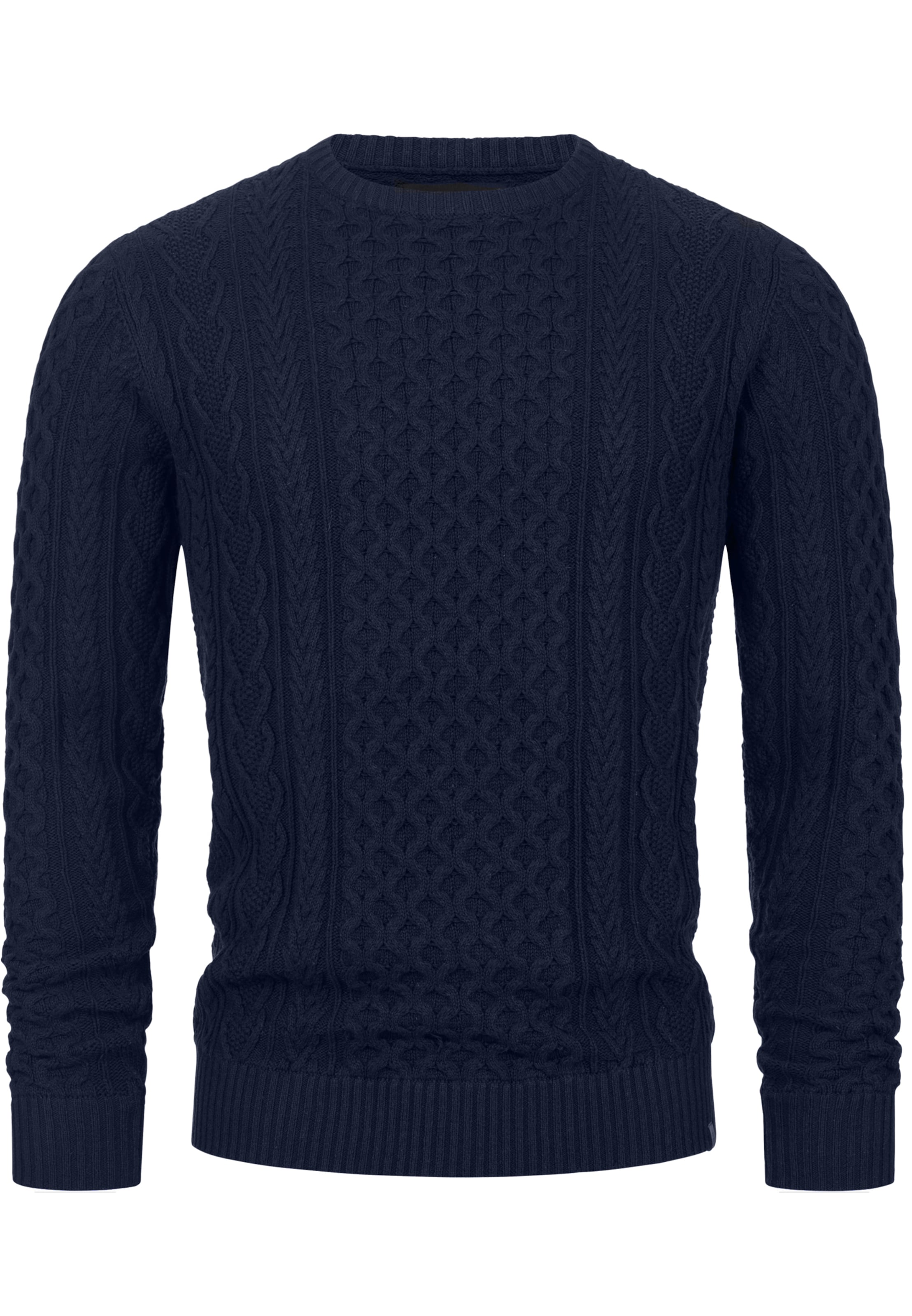 INDICODE JEANS Sweater in Blue: front