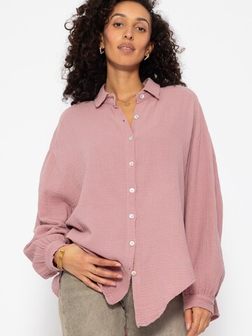 SASSYCLASSY Bluse 'kürzere Variante' in Lila