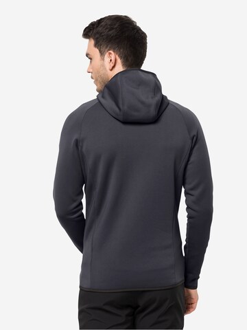 JACK WOLFSKIN Sportsweatjacke 'BAISELBERG' in Schwarz