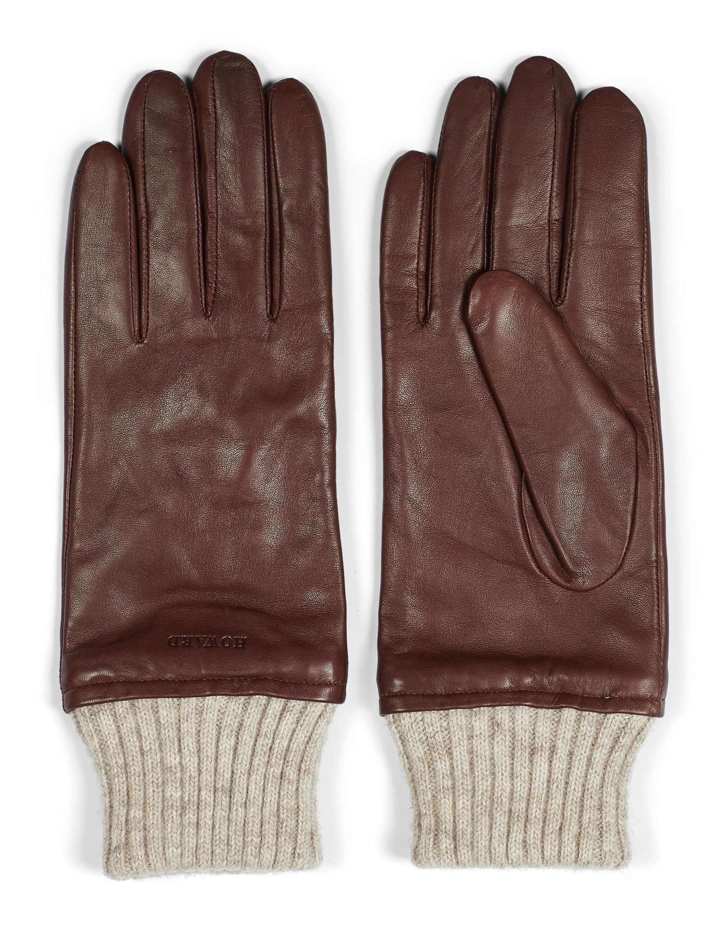 Gants 'Ella' Howard London en marron : devant