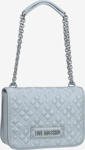 Love Moschino Schultertasche in Silber: predná strana