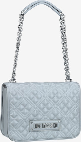 Love Moschino Shoulder Bag in Silver: front