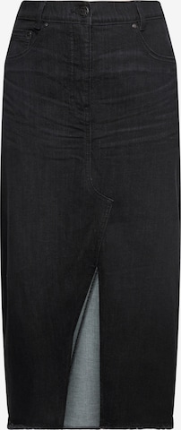 Ulla Popken Rok in Zwart: voorkant