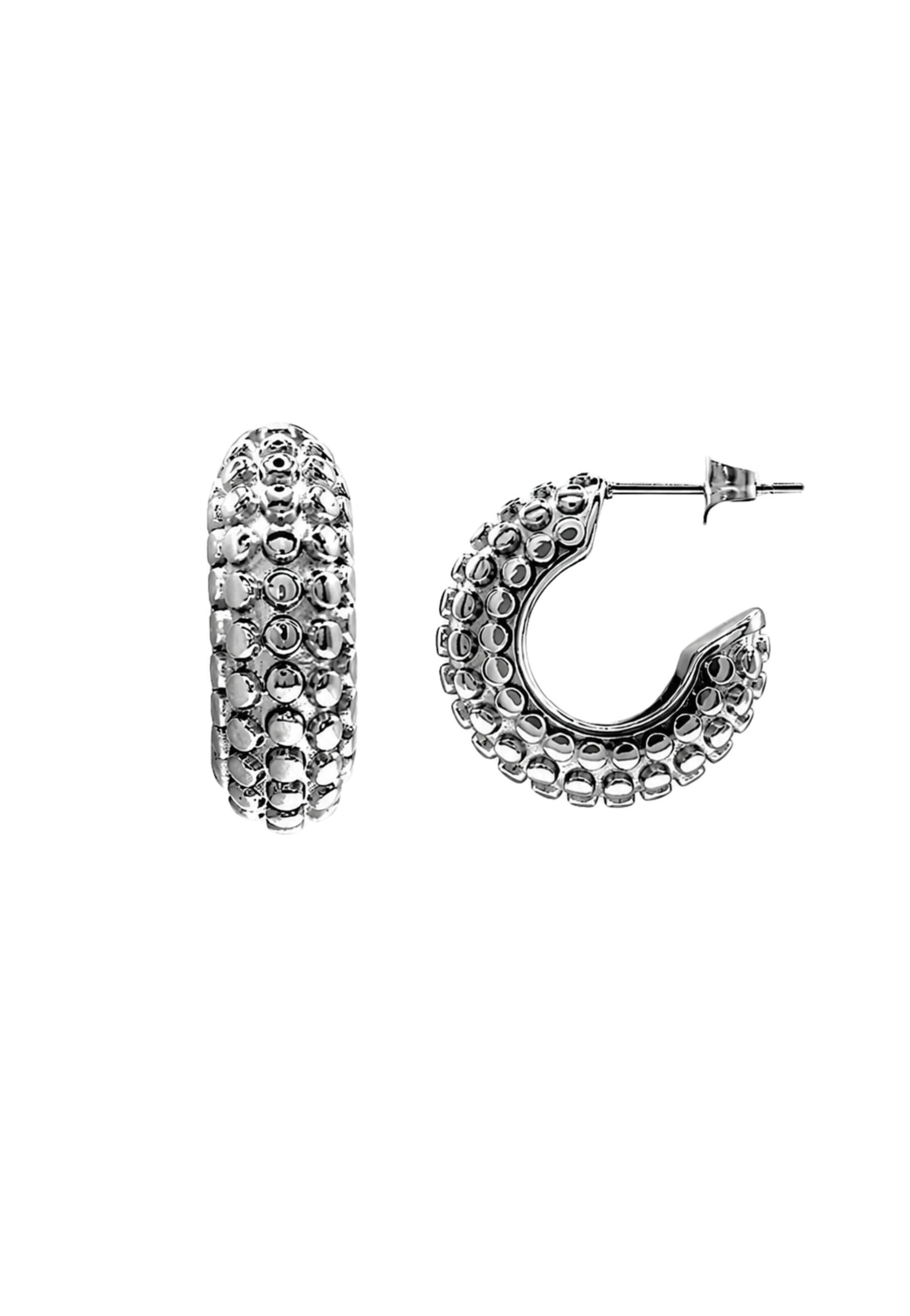 Boucles d'oreilles 'Kelan' Heideman en argent : devant