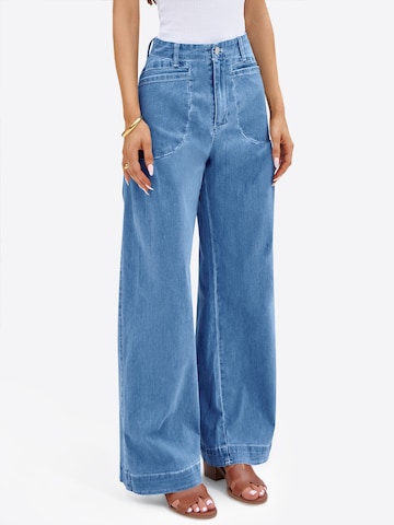 Imily Bela - Pierna ancha Vaquero en azul
