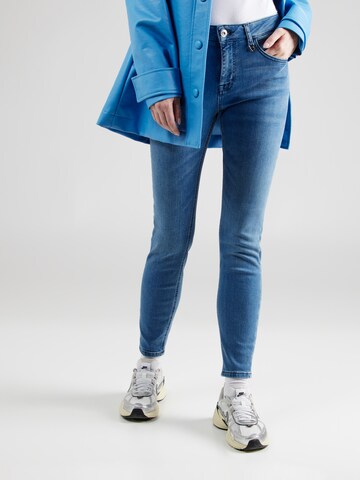 MOS MOSH Slimfit Jeans in Blauw: voorkant