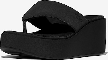 FitFlop Zehentrenner in Schwarz: Vorderseite